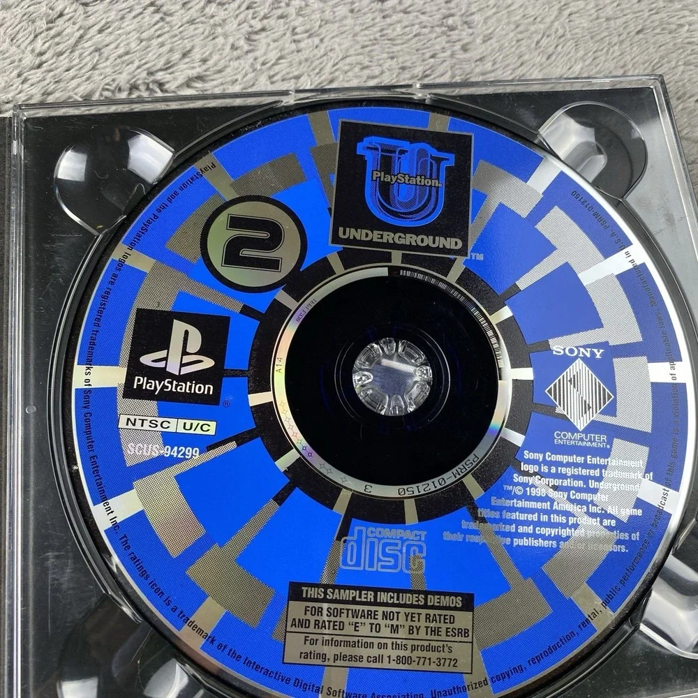 Playstation‎ Underground CD Magazine Demo Discs V2.4 PS1 Complete 2 Disc
